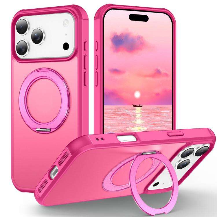 Skin-Feel Rotary Damping Bracket MagSafe Phone Case, For iPhone 18 Pro / 17 Pro, For iPhone 18 Pr...