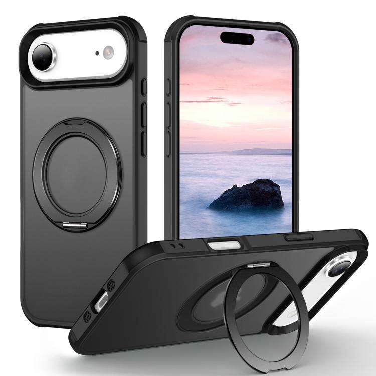 Skin-Feel Rotary Damping Bracket MagSafe Phone Case, For iPhone 18 Pro / 17 Pro, For iPhone 18 Pr...