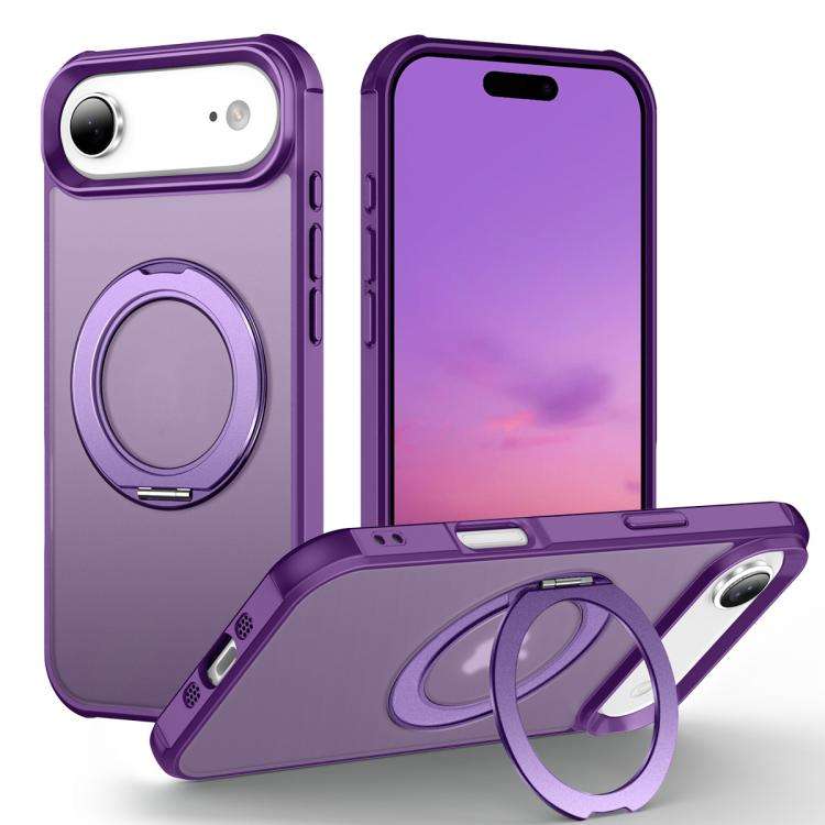 Skin-Feel Rotary Damping Bracket MagSafe Phone Case, For iPhone 18 Pro / 17 Pro, For iPhone 18 Pr...