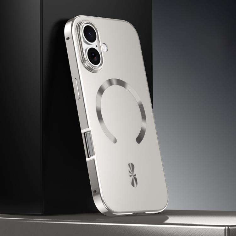 Frosted Magnetic Shield MagSafe Alloy Metal Phone Case, For iPhone 18 Pro / 17 Pro, For iPhone 18...