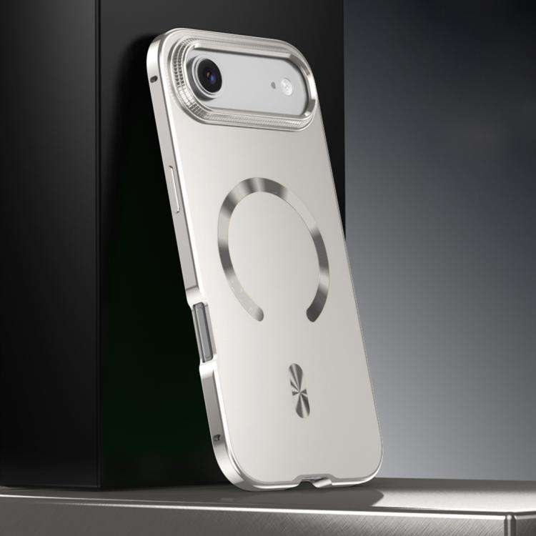 Frosted Magnetic Shield MagSafe Alloy Metal Phone Case, For iPhone 18 Pro / 17 Pro, For iPhone 18...