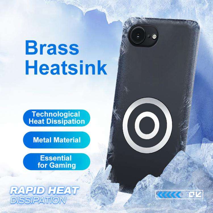 Graphene Brass Thermal Grease Cooling Frosted Magnetic Phone Case, For iPhone 17e / 16e, For iPho...