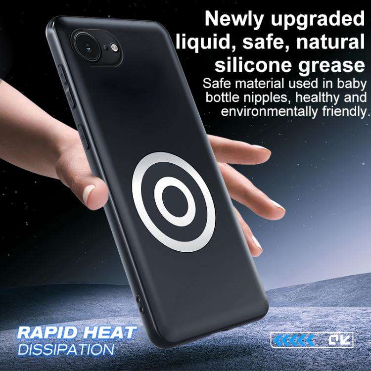 Graphene Brass Thermal Grease Cooling Frosted Magnetic Phone Case, For iPhone 17e / 16e, For iPho...