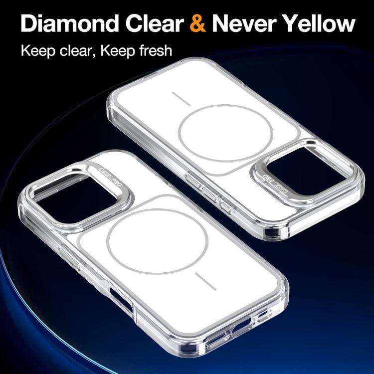 Bright Color Blocking Camera Bracket Magnetic Phone Case, For iPhone 16 Pro, For iPhone 16 Plus, ...