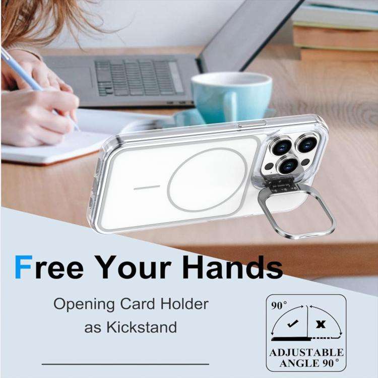 Bright Color Blocking Camera Bracket Magnetic Phone Case, For iPhone 14 Pro, For iPhone 14 Pro Ma...