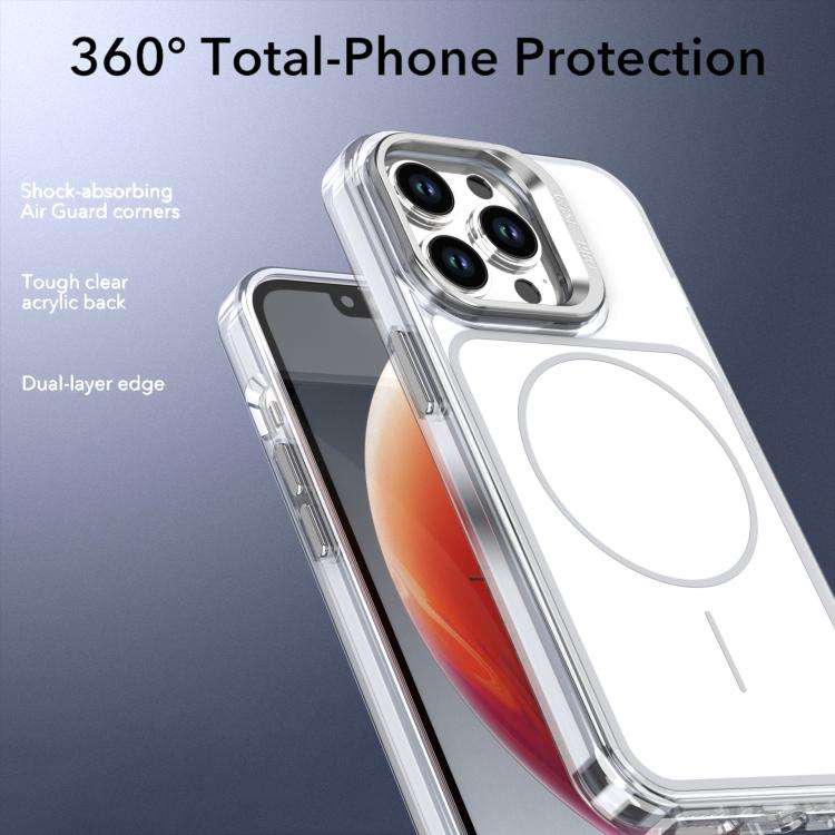 Bright Color Blocking Camera Bracket Magnetic Phone Case, For iPhone 14 Pro, For iPhone 14 Pro Ma...