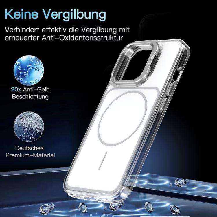 Bright Color Blocking Camera Bracket Magnetic Phone Case, For iPhone 14 Pro, For iPhone 14 Pro Ma...
