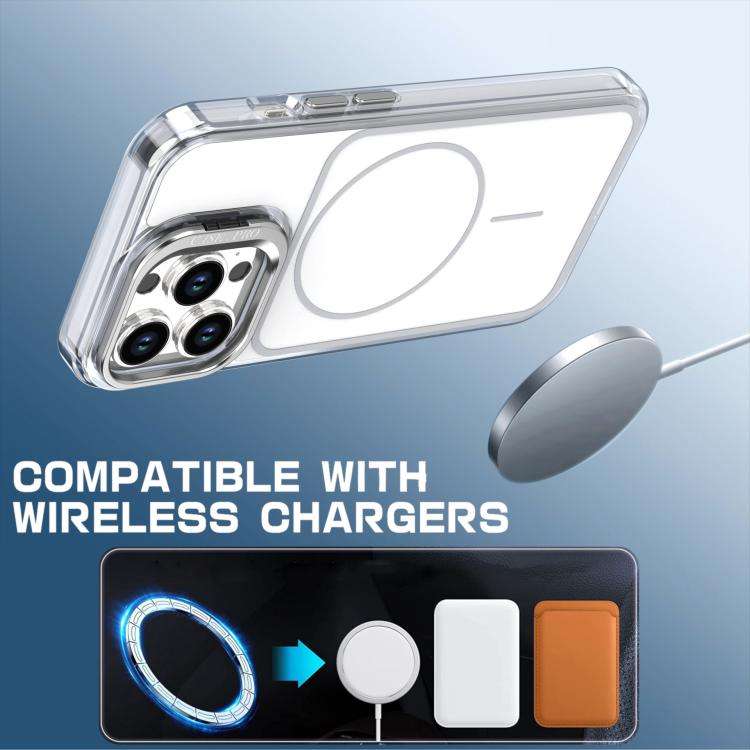 Bright Color Blocking Camera Bracket Magnetic Phone Case, For iPhone 14 Pro, For iPhone 14 Pro Ma...
