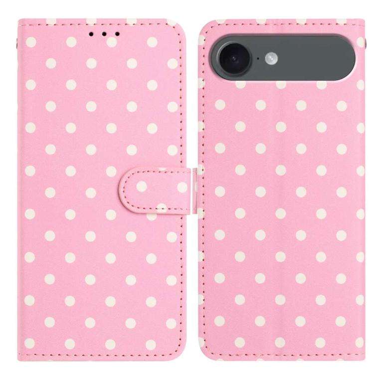 Small Dots Pattern Vegan Leather Phone Case, For iPhone 17e / 16e, For iPhone 17 Pro Max, For iPh...