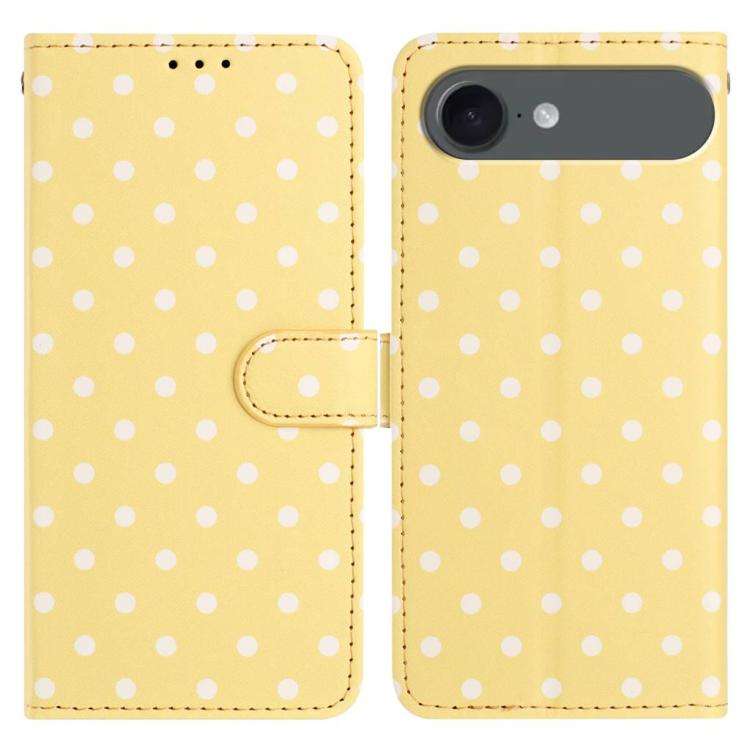 Small Dots Pattern Vegan Leather Phone Case, For iPhone 17e / 16e, For iPhone 17 Pro Max, For iPh...