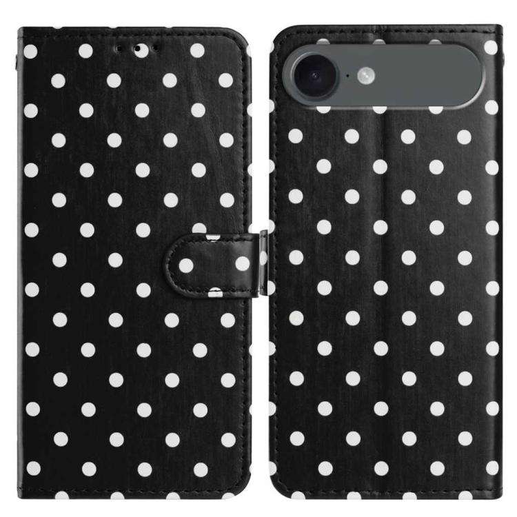 Small Dots Pattern Vegan Leather Phone Case, For iPhone 17e / 16e, For iPhone 17 Pro Max, For iPh...