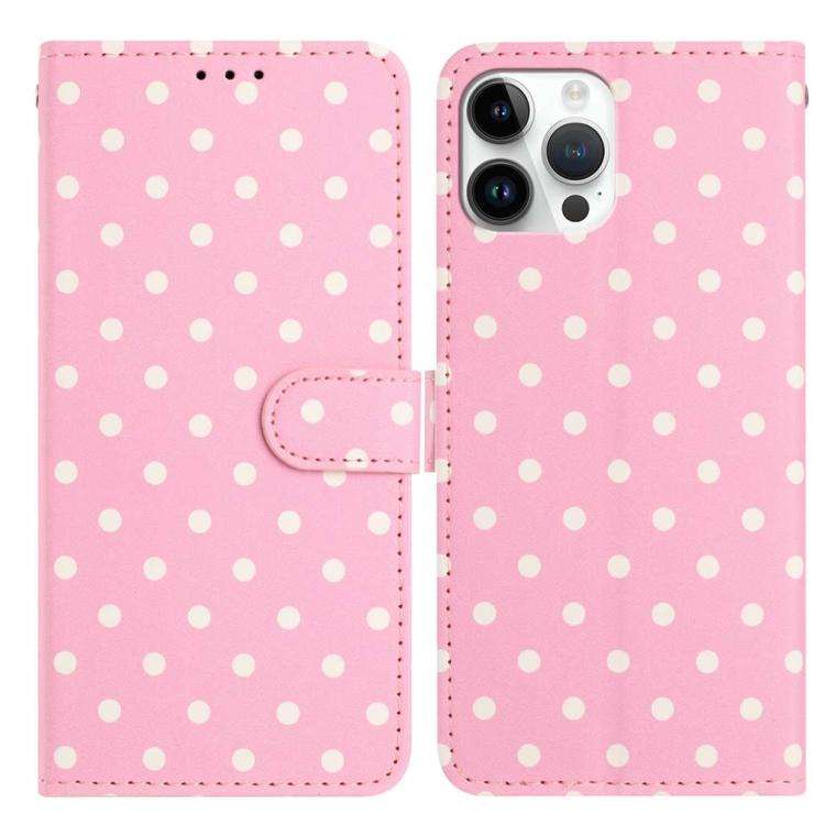 Small Dots Pattern Vegan Leather Phone Case, For iPhone 17e / 16e, For iPhone 17 Pro Max, For iPh...