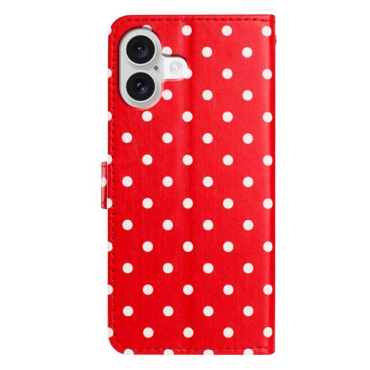 Small Dots Pattern Vegan Leather Phone Case, For iPhone 16, For iPhone 15 Pro Max, For iPhone 15 ...