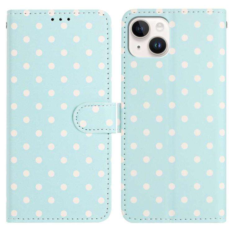 Small Dots Pattern Vegan Leather Phone Case, For iPhone 16, For iPhone 15 Pro Max, For iPhone 15 ...