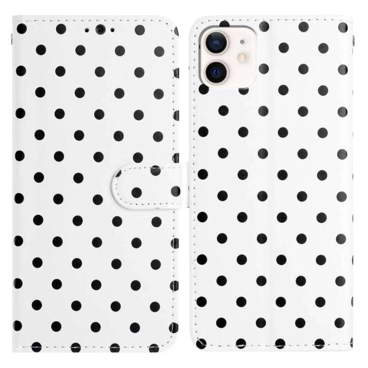 Small Dots Pattern Vegan Leather Phone Case, For iPhone 11 Pro Max, For iPhone 11, For iPhone 11 ...