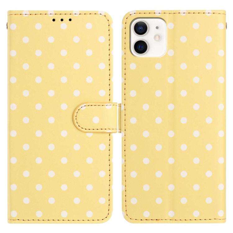 Small Dots Pattern Vegan Leather Phone Case, For iPhone 11 Pro Max, For iPhone 11, For iPhone 11 ...