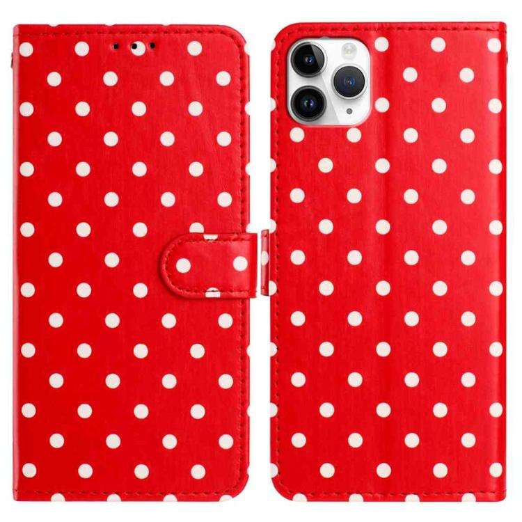 Small Dots Pattern Vegan Leather Phone Case, For iPhone 11 Pro Max, For iPhone 11, For iPhone 11 ...