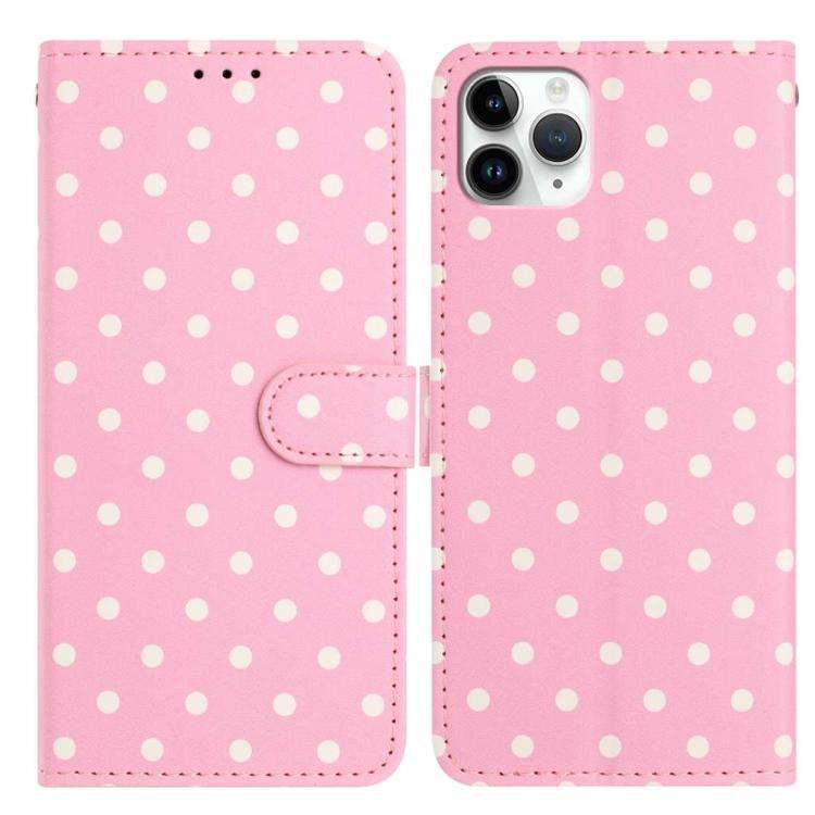 Small Dots Pattern Vegan Leather Phone Case, For iPhone 11 Pro Max, For iPhone 11, For iPhone 11 ...