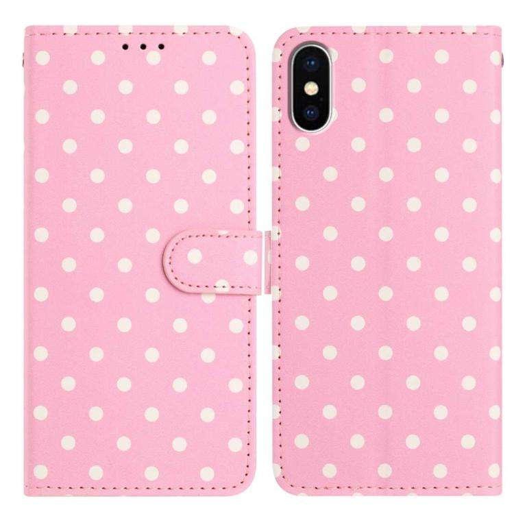 Small Dots Pattern Vegan Leather Phone Case, For iPhone 11 Pro Max, For iPhone 11, For iPhone 11 ...