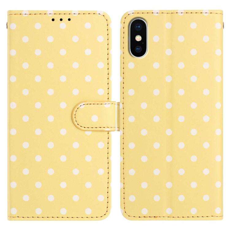 Small Dots Pattern Vegan Leather Phone Case, For iPhone 11 Pro Max, For iPhone 11, For iPhone 11 ...