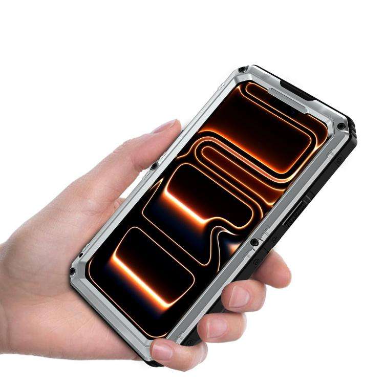 Four-proof Metal Hybrid Silicone Phone Case, For iPhone 17 Pro Max, For iPhone 17 Pro, For iPhone...