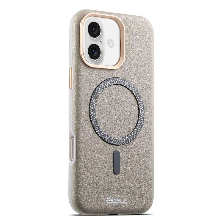 ESEBLE L2 Litchi Texture Metal Lens Magnetic Phone Case, For iPhone 17 Pro Max, For iPhone 17 Pro...