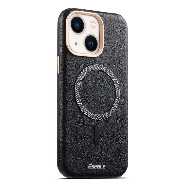 ESEBLE L2 Litchi Texture Metal Lens Magnetic Phone Case, For iPhone 17 Pro Max, For iPhone 17 Pro...