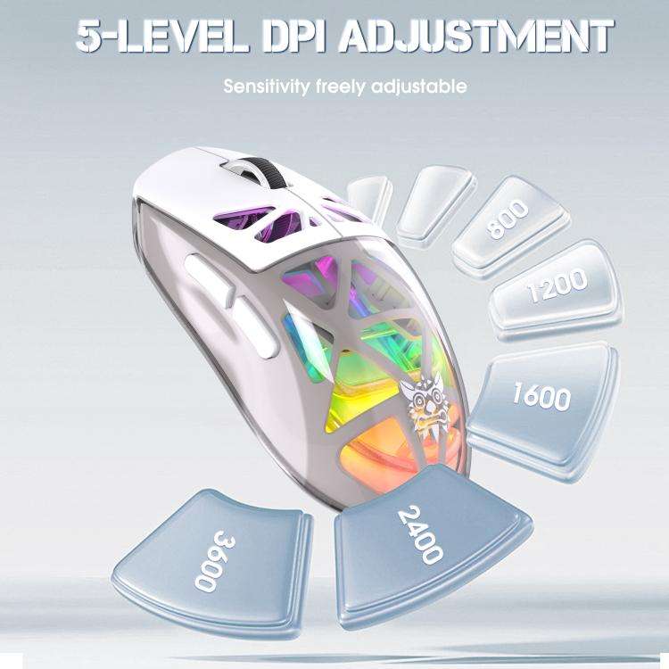 ONIKUMA CW930 2.4GHz + BT + Wired Tri-mode RGB Wireless Mouse, CW930