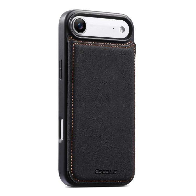 ESEBLE Retro Texture Double Buckle Card Slot Phone Case, For iPhone 18 Pro / 17 Pro, For iPhone 1...