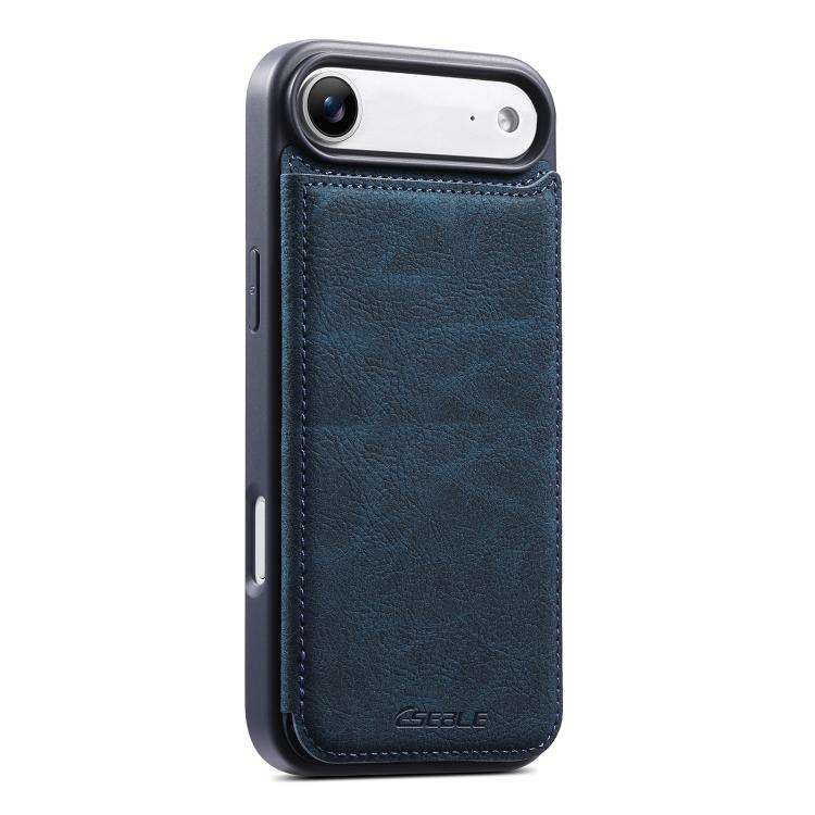ESEBLE Retro Texture Double Buckle Card Slot Phone Case, For iPhone 18 Pro / 17 Pro, For iPhone 1...