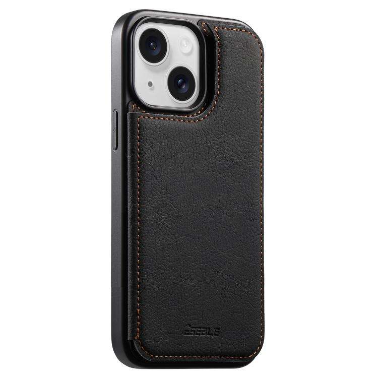 ESEBLE Retro Texture Double Buckle Card Slot Phone Case, For iPhone 18 Pro / 17 Pro, For iPhone 1...