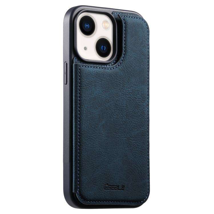 ESEBLE Retro Texture Double Buckle Card Slot Phone Case, For iPhone 18 Pro / 17 Pro, For iPhone 1...