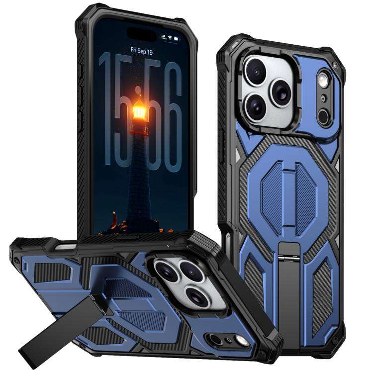 Hidden Metal Holder Magnetic Shockproof Phone Case, For iPhone 17 Pro Max, For iPhone 17 Pro, For...