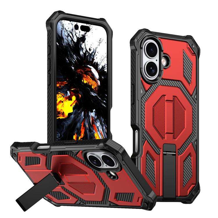 Hidden Metal Holder Magnetic Shockproof Phone Case, For iPhone 17 Pro Max, For iPhone 17 Pro, For...