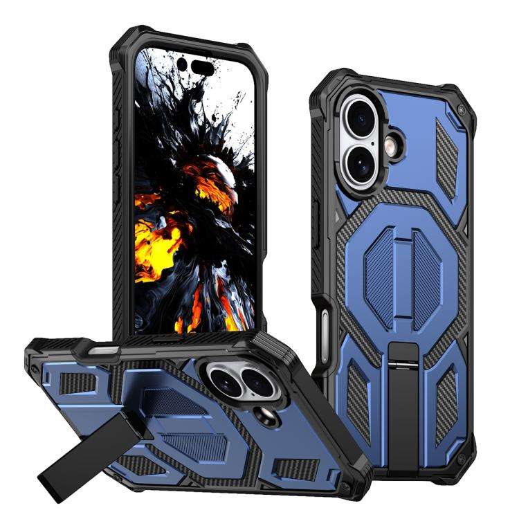 Hidden Metal Holder Magnetic Shockproof Phone Case, For iPhone 17 Pro Max, For iPhone 17 Pro, For...