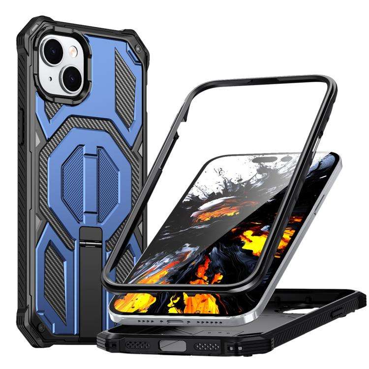 Hidden Metal Holder Magnetic Shockproof Phone Case, For iPhone 15 Pro Max, For iPhone 15 Pro, For...