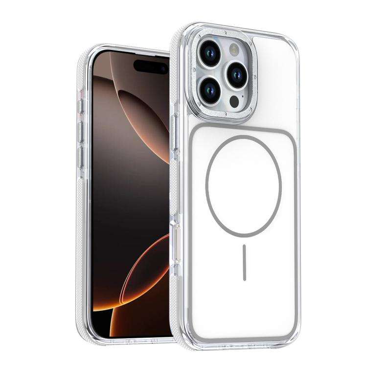 Vibrant Dual-color TPU + Acrylic Magnetic Phone Case, For iPhone 16e / 17e, For iPhone 17 Pro Max...