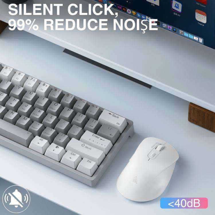 SOLAKAKA SM66 4200DPI 2.4GHz + BT Dual-mode Wireless Mouse, SM66