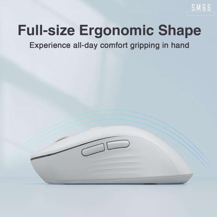 SOLAKAKA SM66 4200DPI 2.4GHz + BT Dual-mode Wireless Mouse, SM66