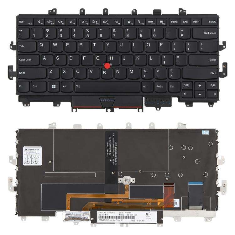 US Version Backlit Laptop Keyboard with Pointing for Lenovo ThinkPad X1 Yoga 1ST 00PA042, For Len...