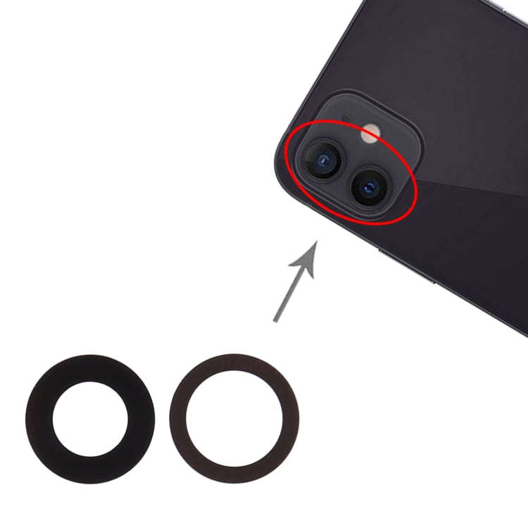 Back Camera Lens for iPhone 12, For iPhone 12