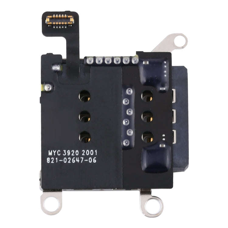 Single SIM Card Holder Socket with Flex Cable for iPhone 12 / 12 Pro, For iPhone 12 / 12 Pro(Single)