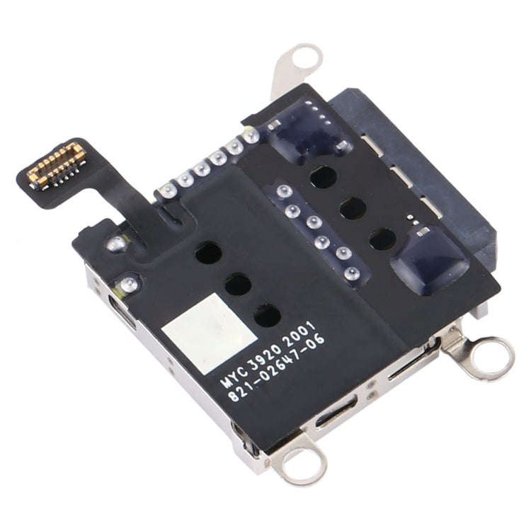 Single SIM Card Holder Socket with Flex Cable for iPhone 12 / 12 Pro, For iPhone 12 / 12 Pro(Single)