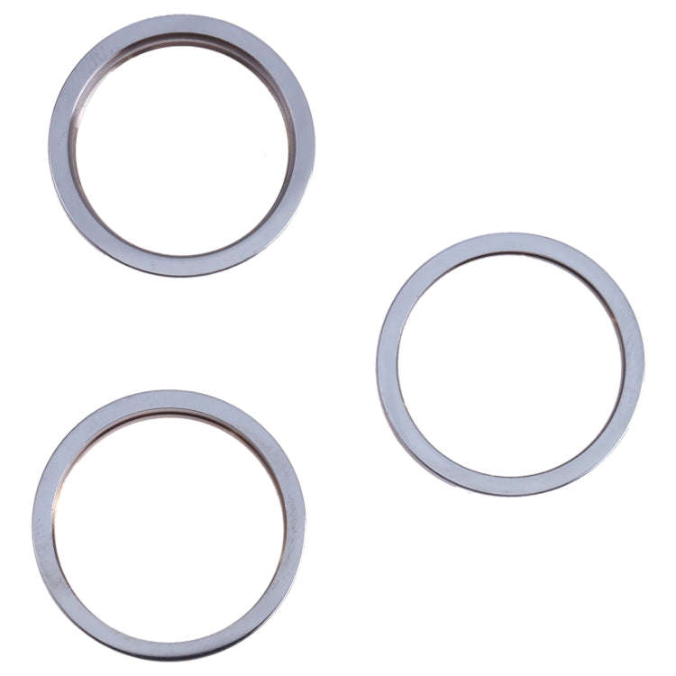 3 PCS Rear Camera Glass Lens Metal Outside Protector Hoop Ring for iPhone 13 Pro Max, For iPhone ...