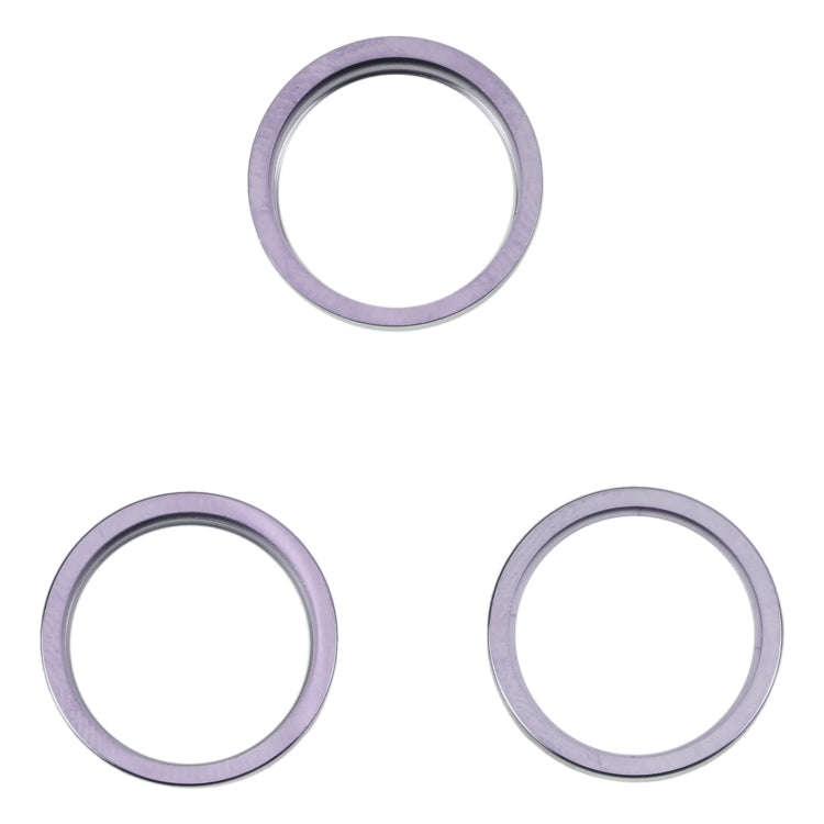 For iPhone 14 Pro Max 3PCS Rear Camera Glass Lens Metal Outside Protector Hoop Ring, For iPhone 1...