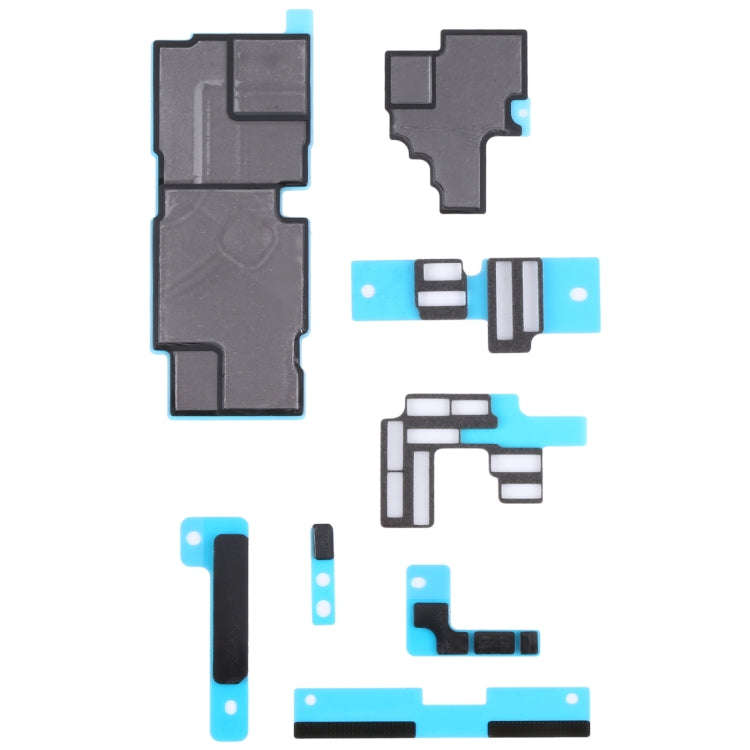 For iPhone 14 Pro Max 10pcs Mainboard Sponge Foam Pads + Heat Sink Graphite Sticker, For iPhone 1...