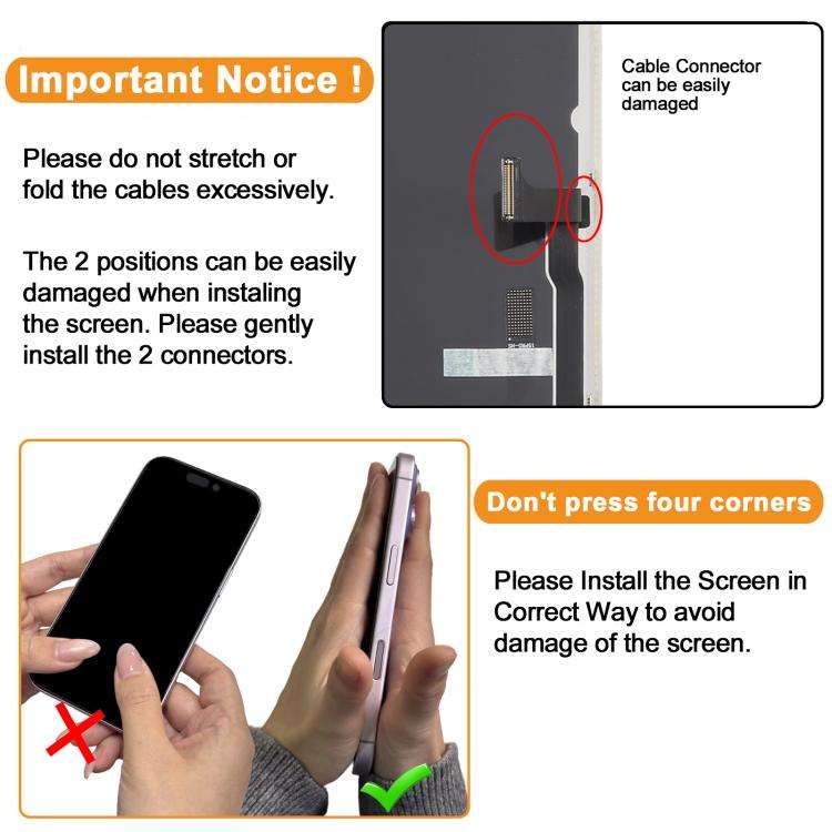 HXL Soft OLED Screen For iPhone 15 Pro, For iPhone 15 Pro