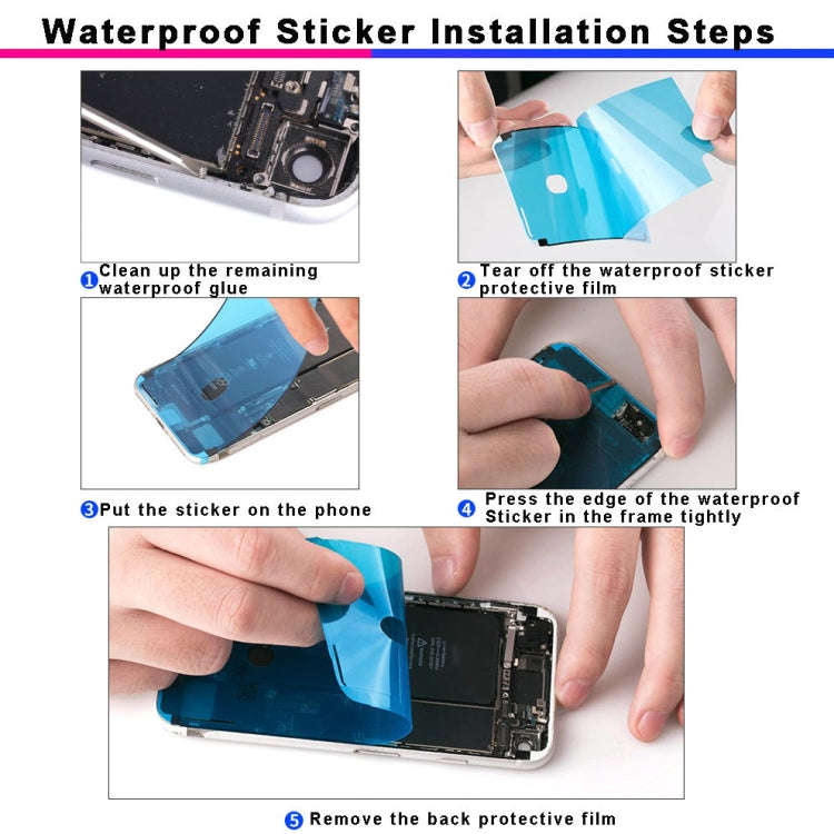 100 PCS LCD Frame Bezel Waterproof Adhesive Stickers for iPhone 7, 100 PCS for iPhone 7