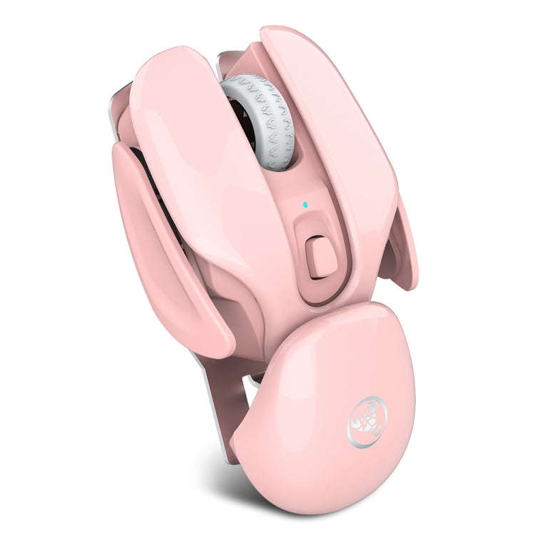 HXSJ T37 2.4GHz 1600dpi 3-modes Adjustable Wireless Mute Mouse, T37 Pink
