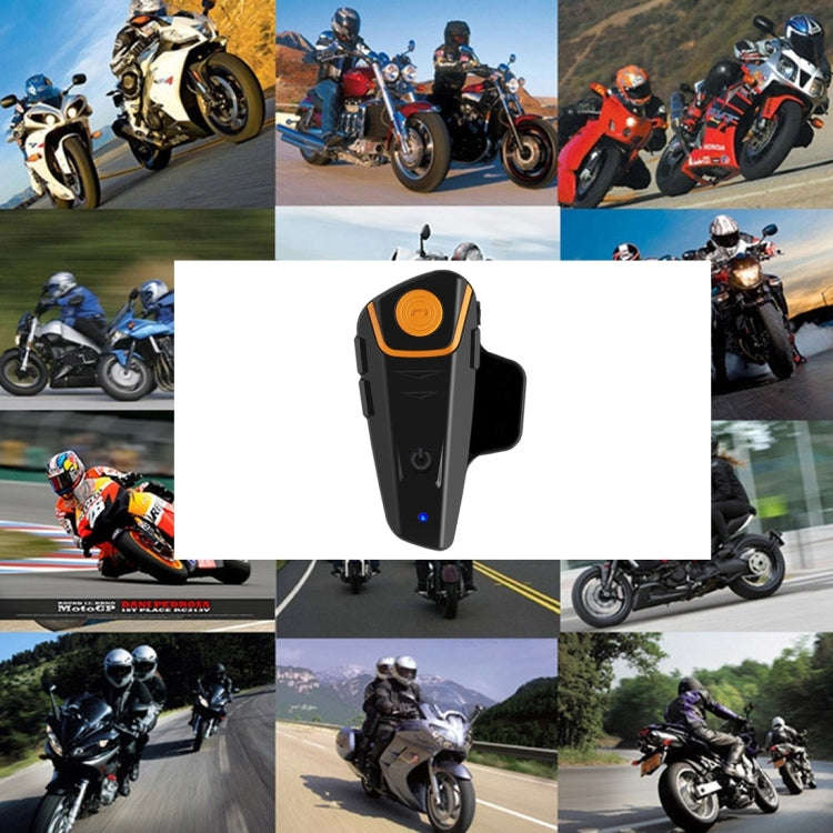 BT-S2 Single 2.4GHz Bluetooth V3.0 Interphone Headsets for Motorcycle Helmet, Auto Answering, Sup...